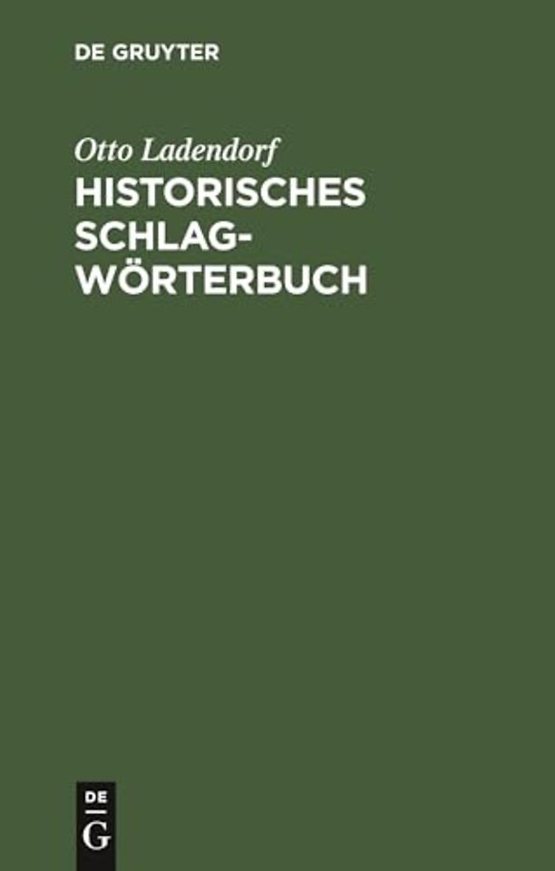 Historisches Schlagwörterbuch – Ein Versuch