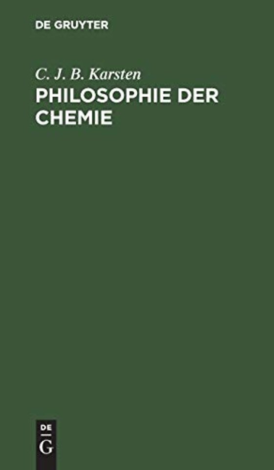 Philosophie der Chemie