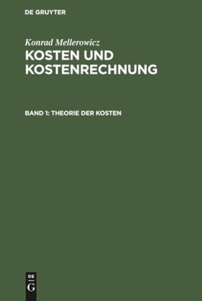 Theorie der Kosten