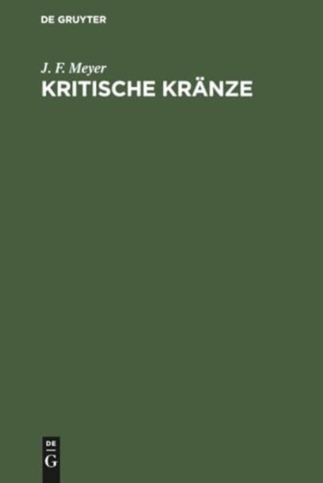 Kritische Kränze