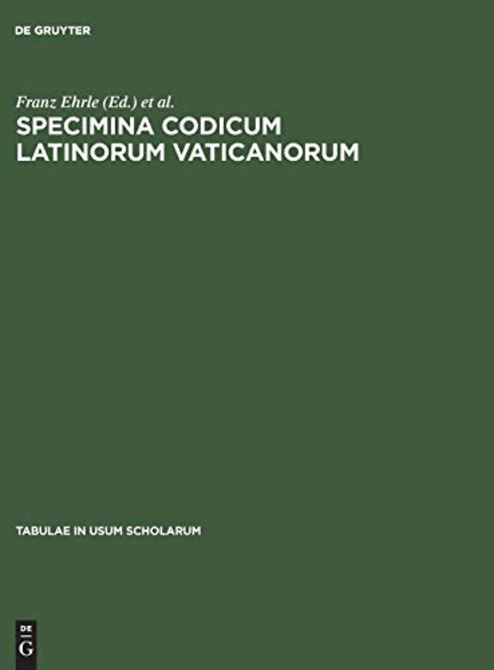 Specimina codicum Latinorum Vaticanorum