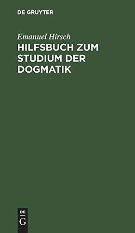 Hilfsbuch Zum Studium Der Dogmatik