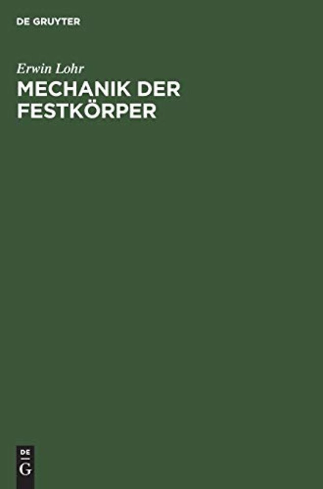 Mechanik der Festkörper