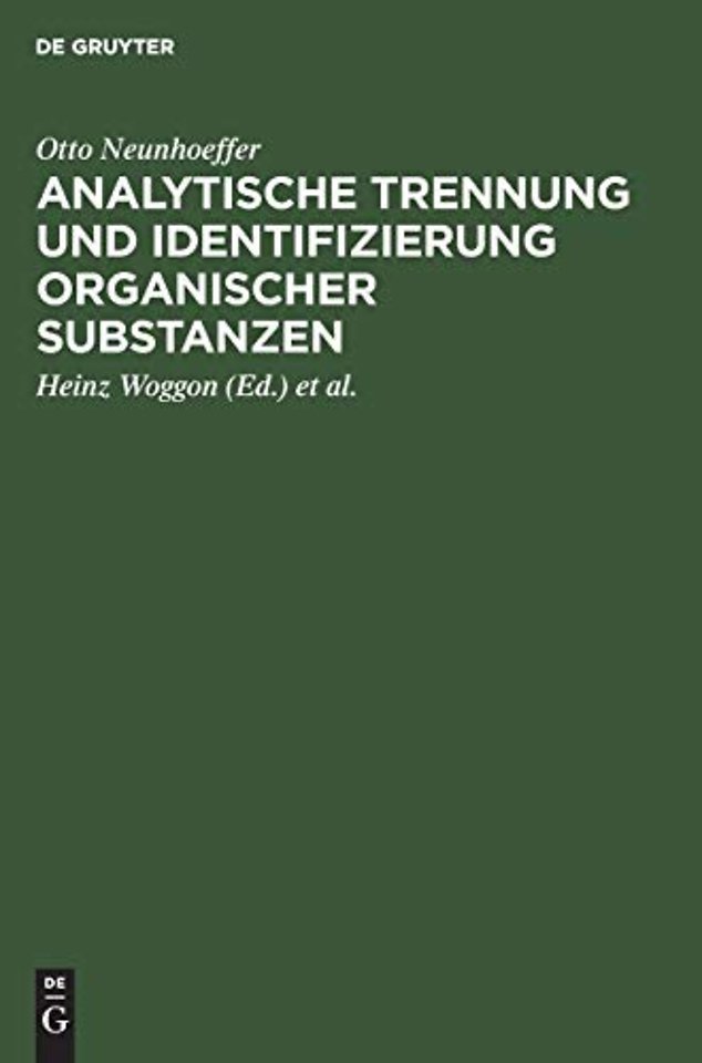 Analytische Trennung und Identifizierung organis – Für den Gebrauch in Unterrichtslaboratorien Forschungslaboratorien