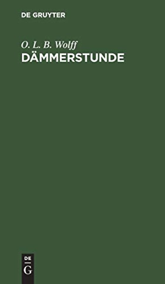 Dämmerstunde – Ein Gedicht