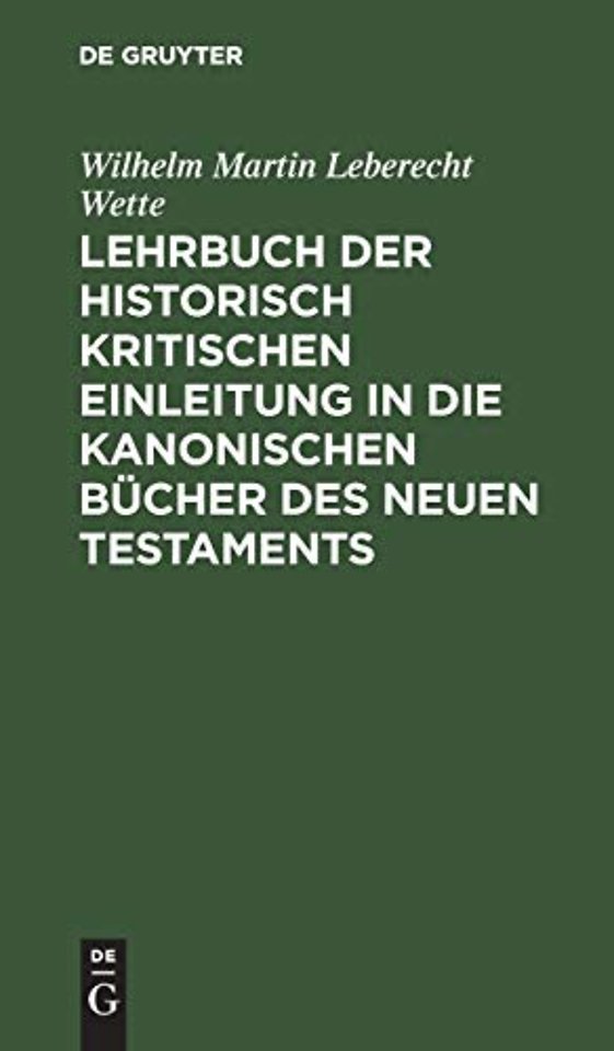 Lehrbuch der historisch kritischen Einleitung in – Th. 2