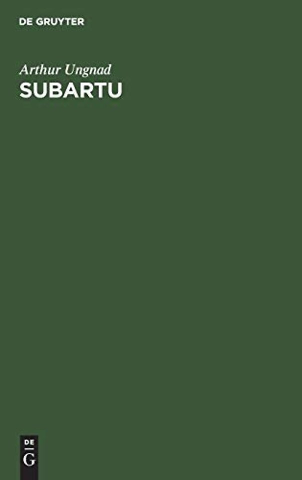 Subartu – Beiträge zur Kulturgeschichte und Völkerkunde Vorderasiens