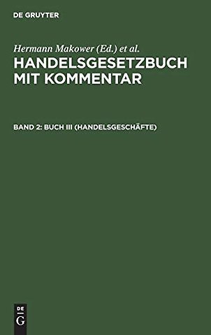 Buch III (Handelsgeschäfte)