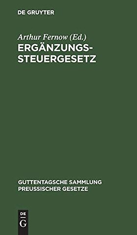 Ergänzungssteuergesetz – Textausgabe mit Anmerkungen und Sachregister