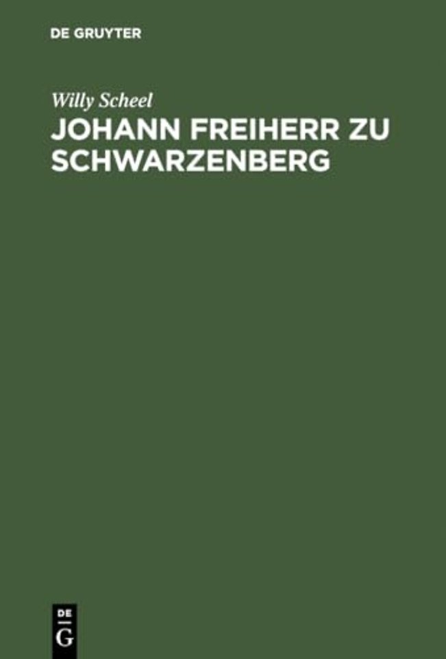 Johann Freiherr zu Schwarzenberg