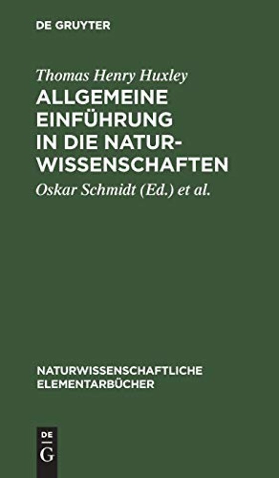 Allgemeine Einfuhrung in die Naturwissenschaften