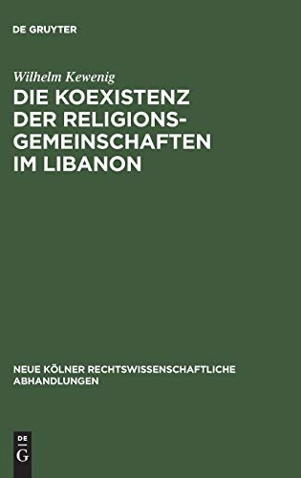 Die Koexistenz der Religionsgemeinschaften im Libanon