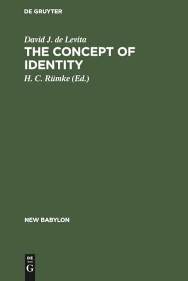 The concept of identity