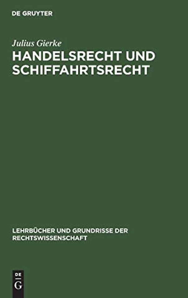 Handelsrecht und Schiffahrtsrecht