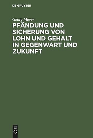 Pfändung und Sicherung von Lohn und Gehalt in Ge – Reformvorschläge