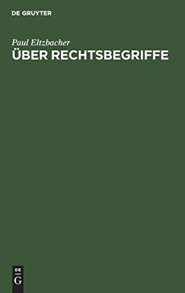 Uber Rechtsbegriffe