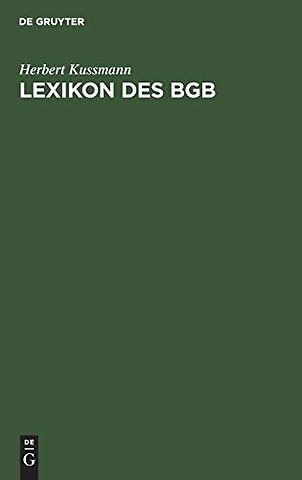 Lexikon Des BGB