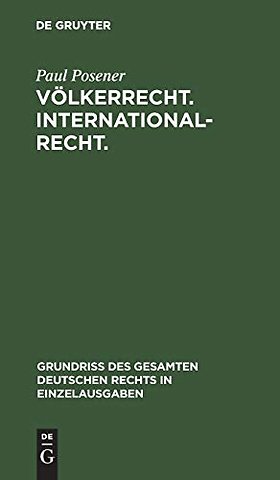 Volkerrecht. Internationalrecht.