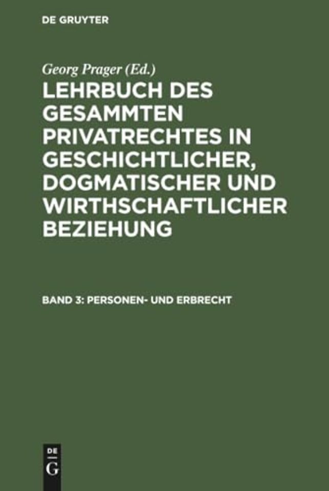 Personen– und Erbrecht