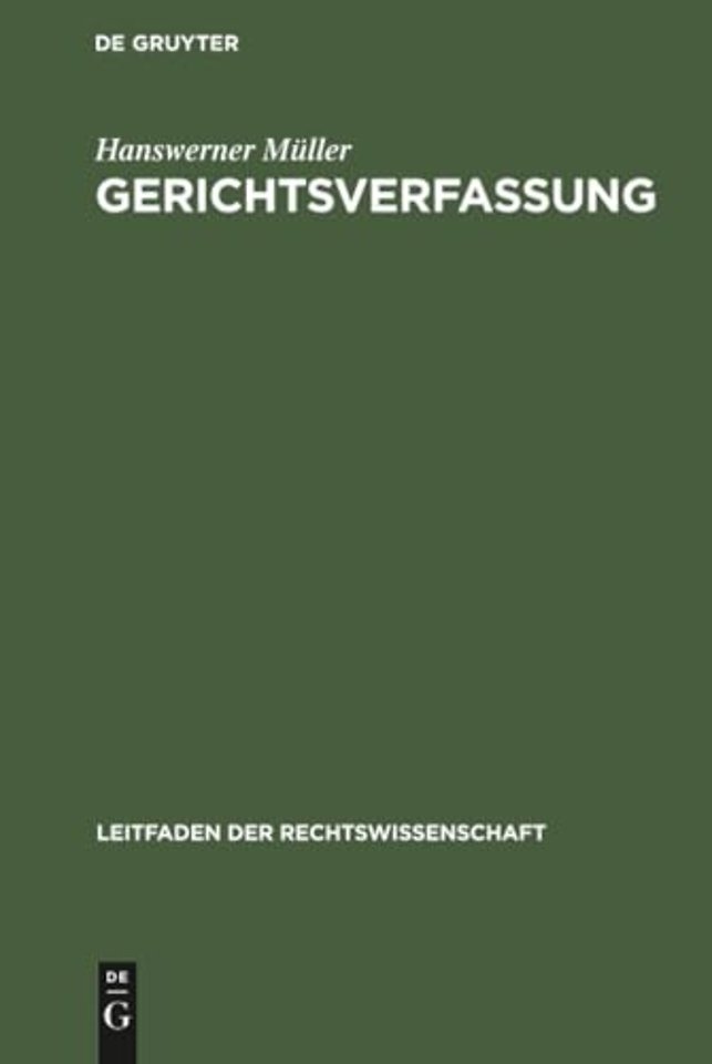Gerichtsverfassung