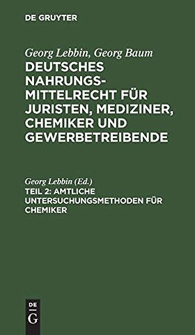 Amtliche Untersuchungsmethoden für Chemiker