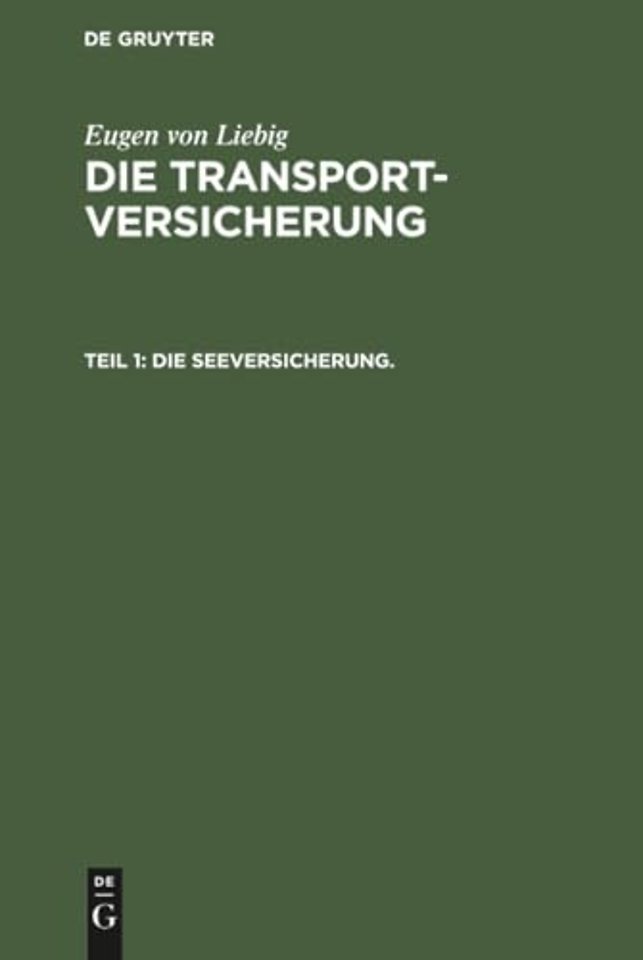 Die Seeversicherung.