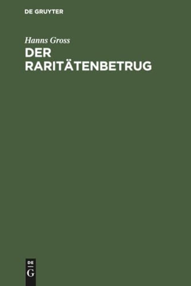 Der Raritätenbetrug