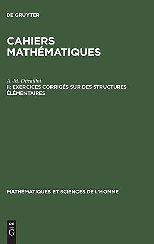 Exercices corrigés sur des structures élémentaires