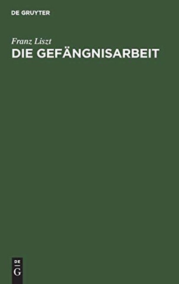 Die Gefangnisarbeit