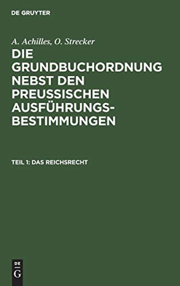 Das Reichsrecht
