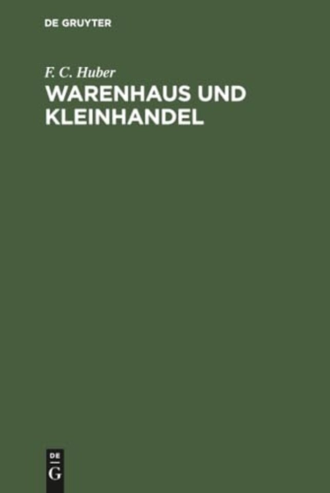 Warenhaus und Kleinhandel
