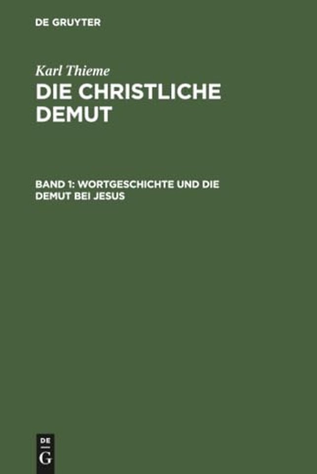 Wortgeschichte und die Demut bei Jesus