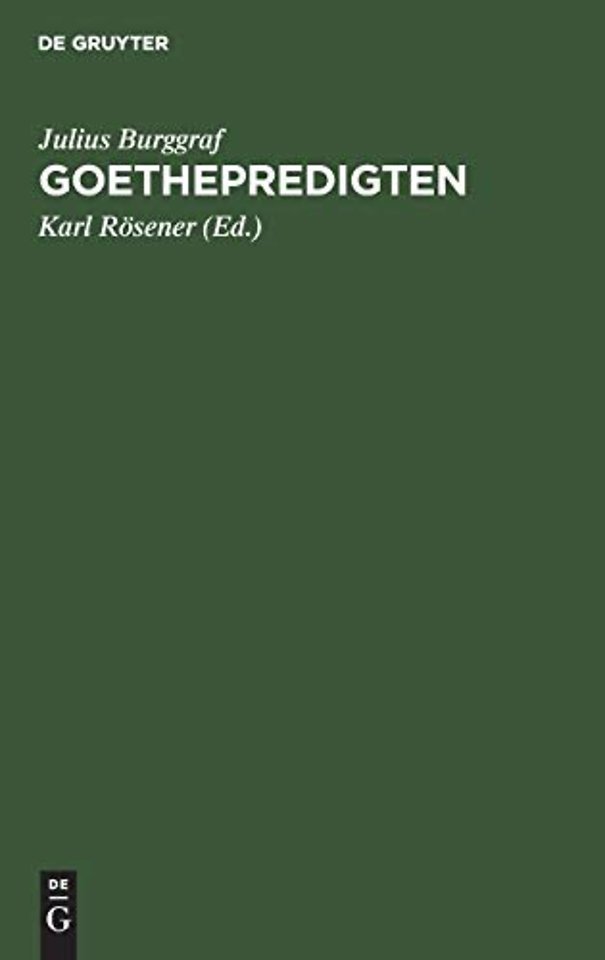 Goethepredigten