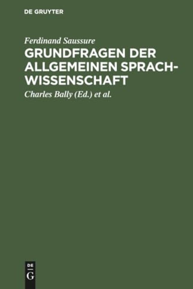 Grundfragen der allgemeinen Sprachwissenschaft