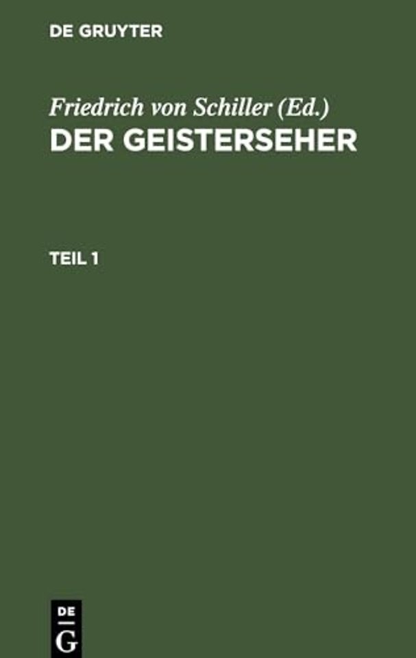 Der Geisterseher. Teil 1