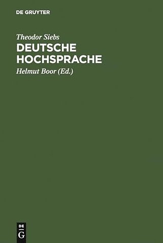 Deutsche Hochsprache – Bühnenaussprache
