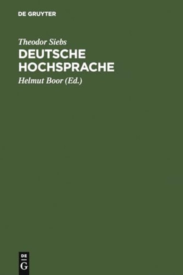 Deutsche Hochsprache – Bühnenaussprache
