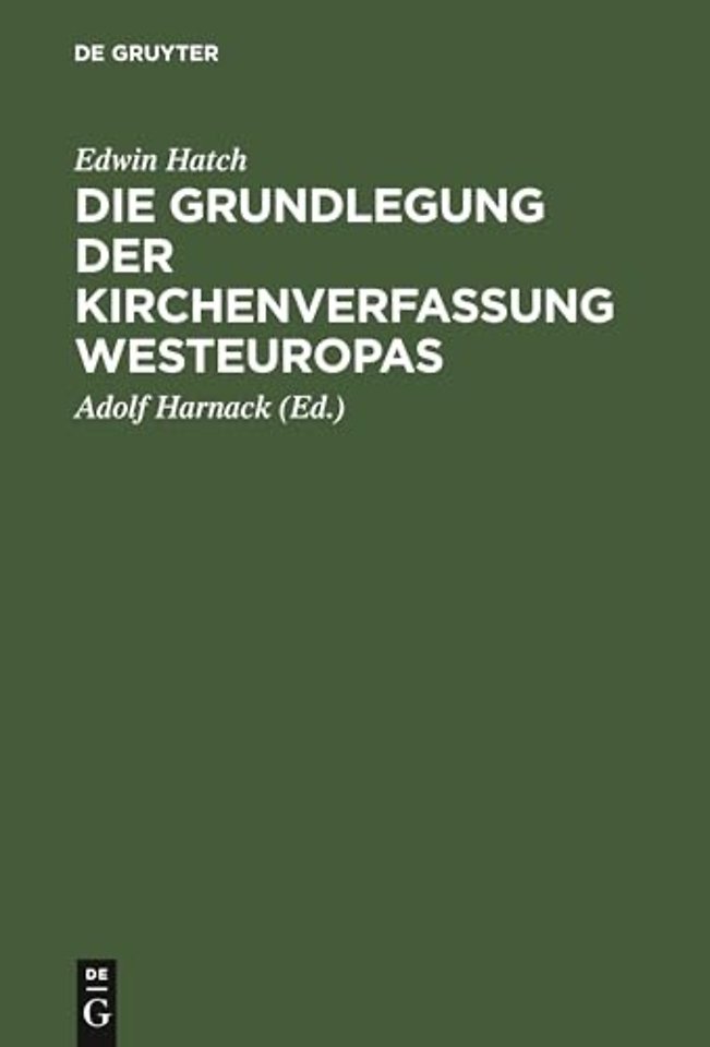 Die Grundlegung der Kirchenverfassung Westeuropa – Im frühen Mittelalter