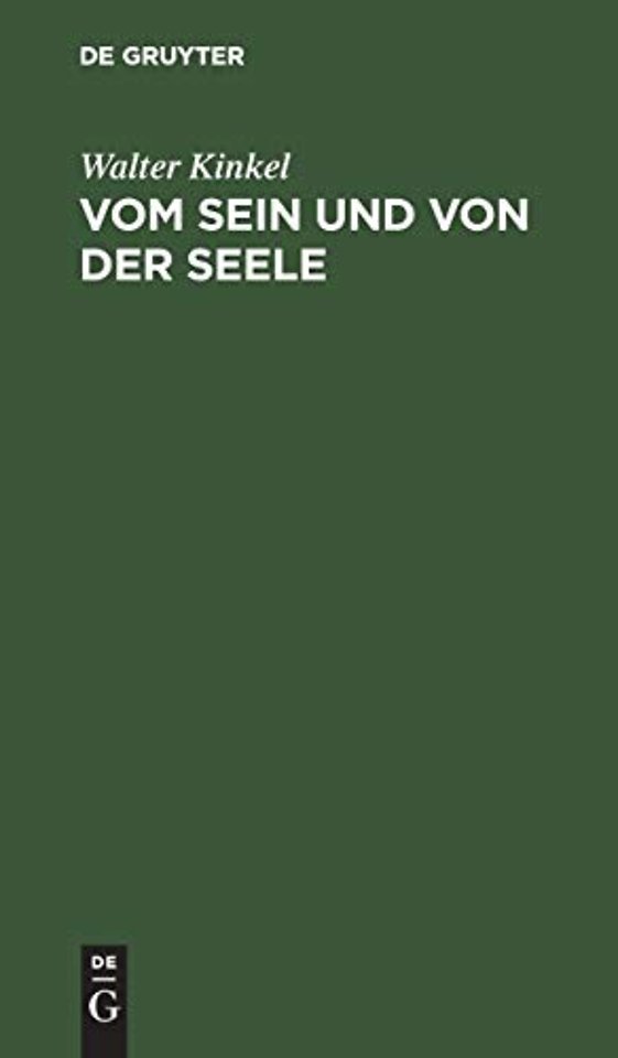 Vom Sein und von der Seele – Gedanken eines Idealisten