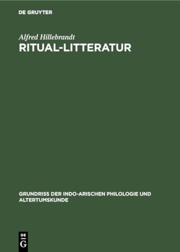 Ritual–Litteratur – Vedische Opfer und Zauber