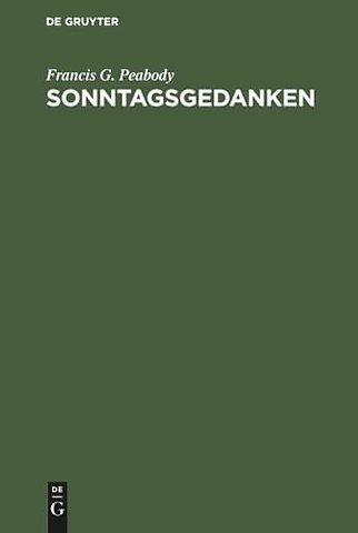 Sonntagsgedanken – Predigten für Gebildete