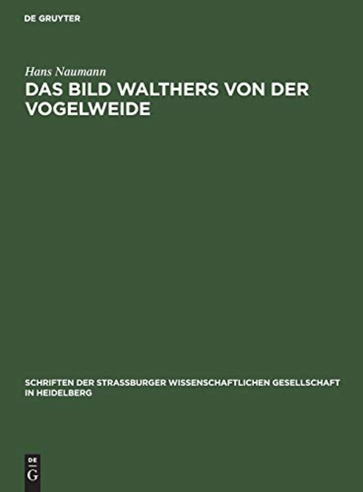 Das Bild Walthers Von Der Vogelweide