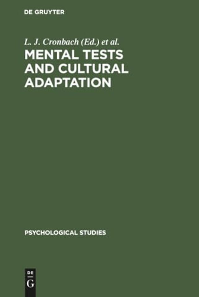 Mental tests and cultural adaptation