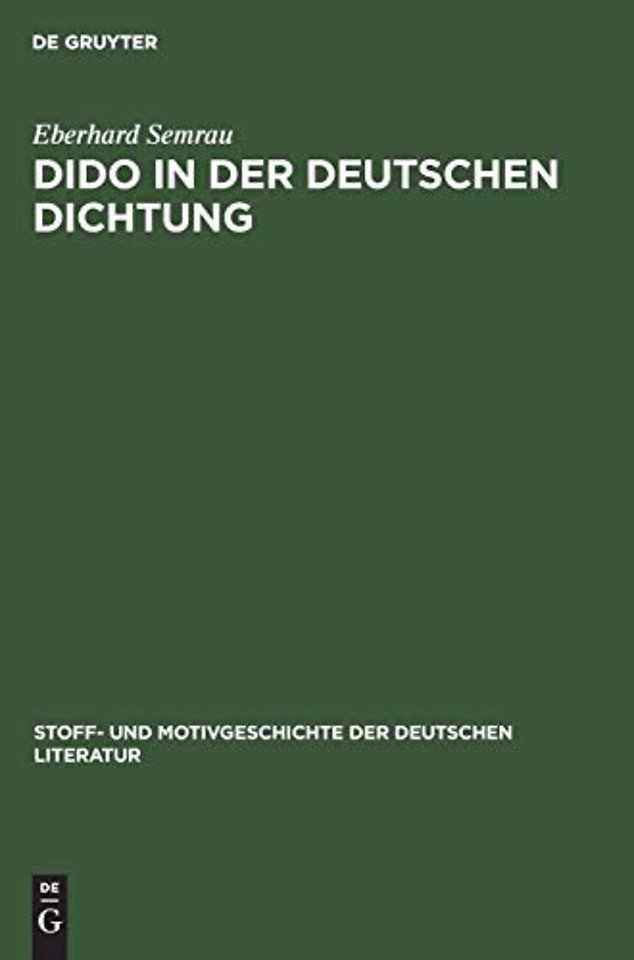 Dido in Der Deutschen Dichtung