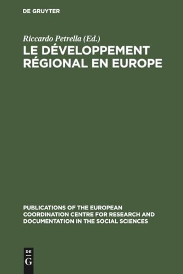 Le développement régional en Europe