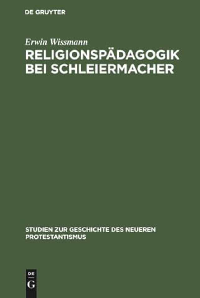Religionspädagogik bei Schleiermacher