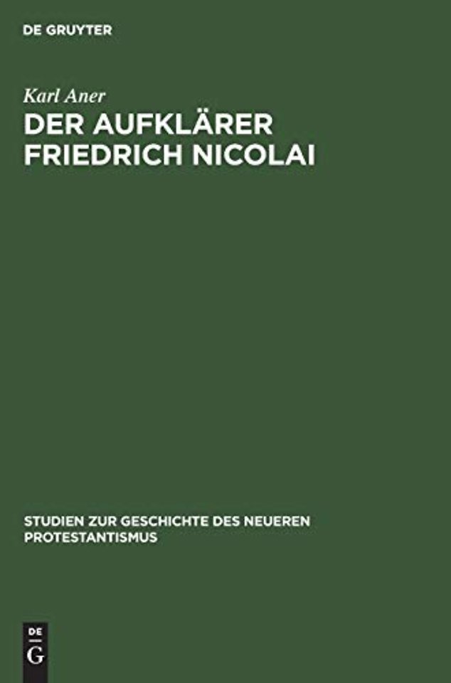 Der Aufklärer Friedrich Nicolai