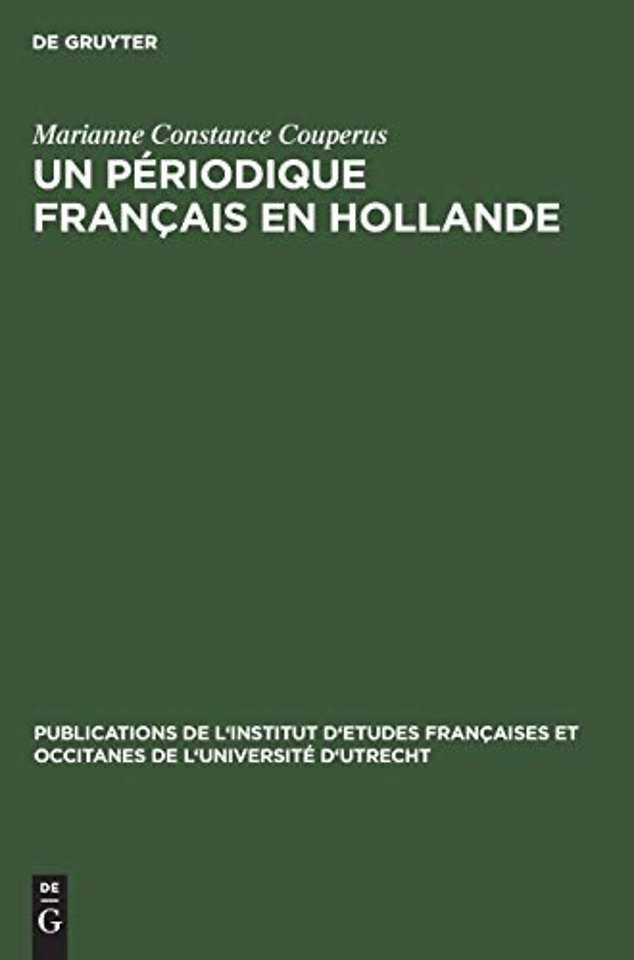 Un périodique français en Hollande – Le glaneur historique (1731–1733)