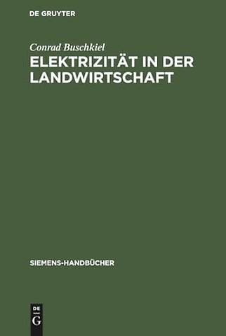 Elektrizitat in Der Landwirtschaft