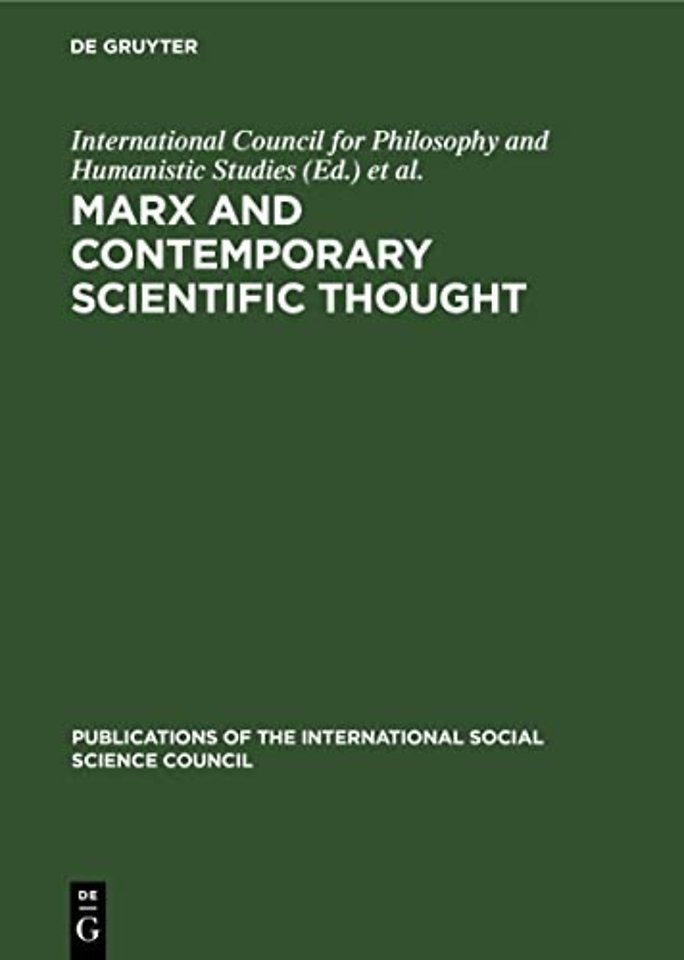 Marx and Contemporary Scientific Thought